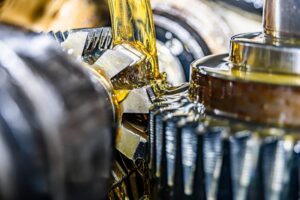 gear grinding with industrial lubricant, gear machining, custom gears